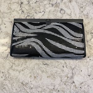 Bebe Black & White Clutch